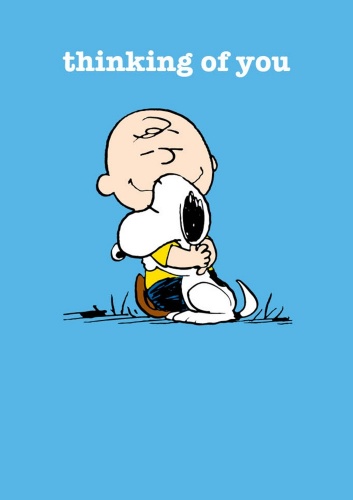 Snoopy Thinking of You - Greeting Card